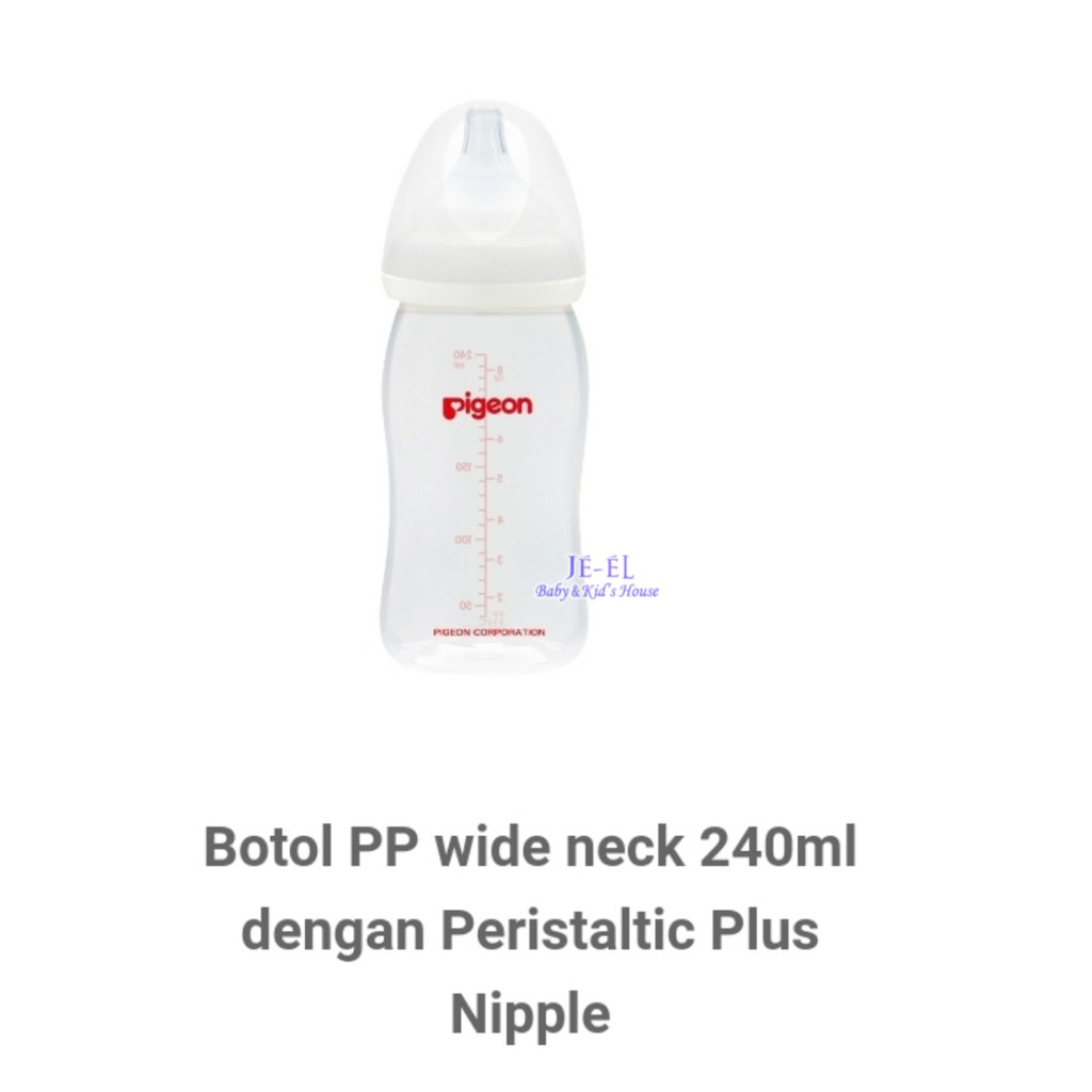 Pigeon Soft Touch Peristaltic PP Neck 160ML/240ML Beli 2 Bonus 1