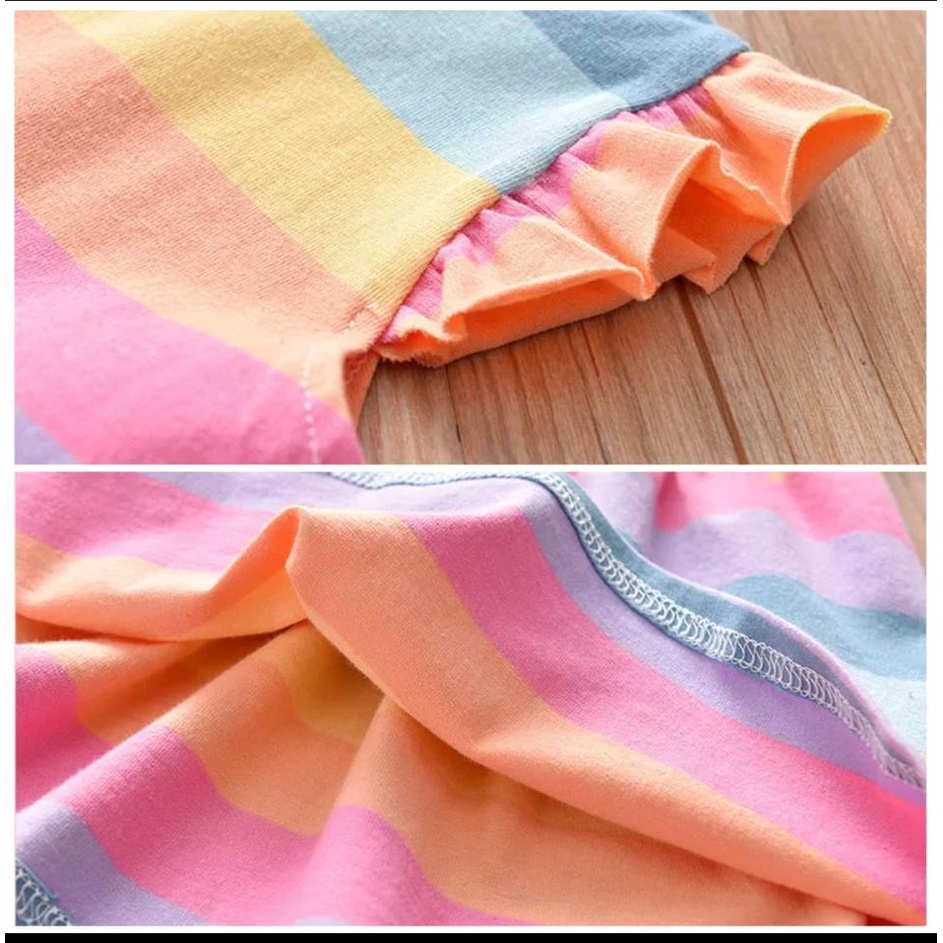 COD/DRESS ANAK PEREMPUAN/DRESS RAINBOW PITA 1-5 TAHUN