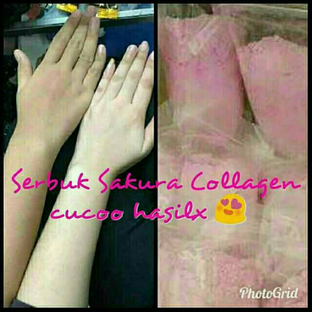 SALE 1KG Serbuk sakura KILOAN collagen pemutih whitening pink powder bibit bps original ori murah