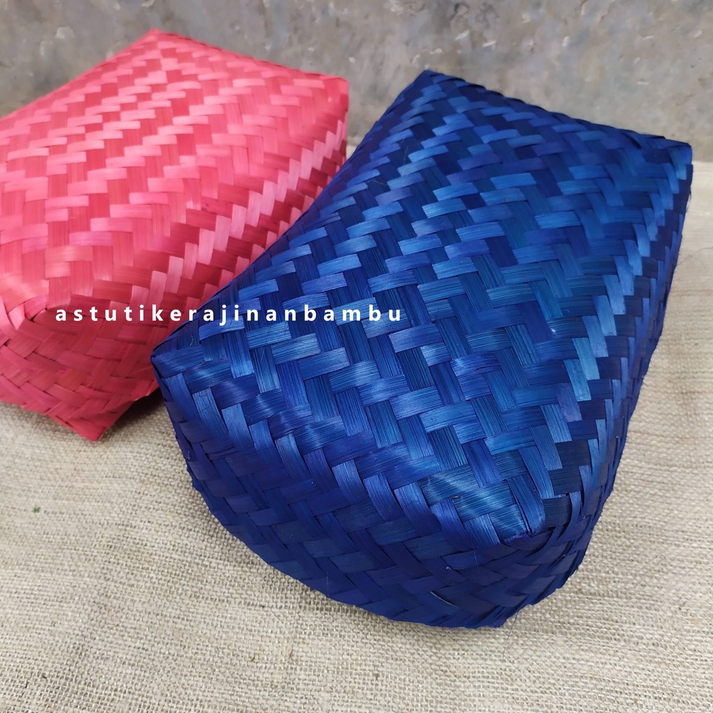 

Besek Persegi Panjang 20 x 30 x 8 cm Warna/Besek Packaging Unik/Packaging Kain/Besek Jumbo/Besek Makanan