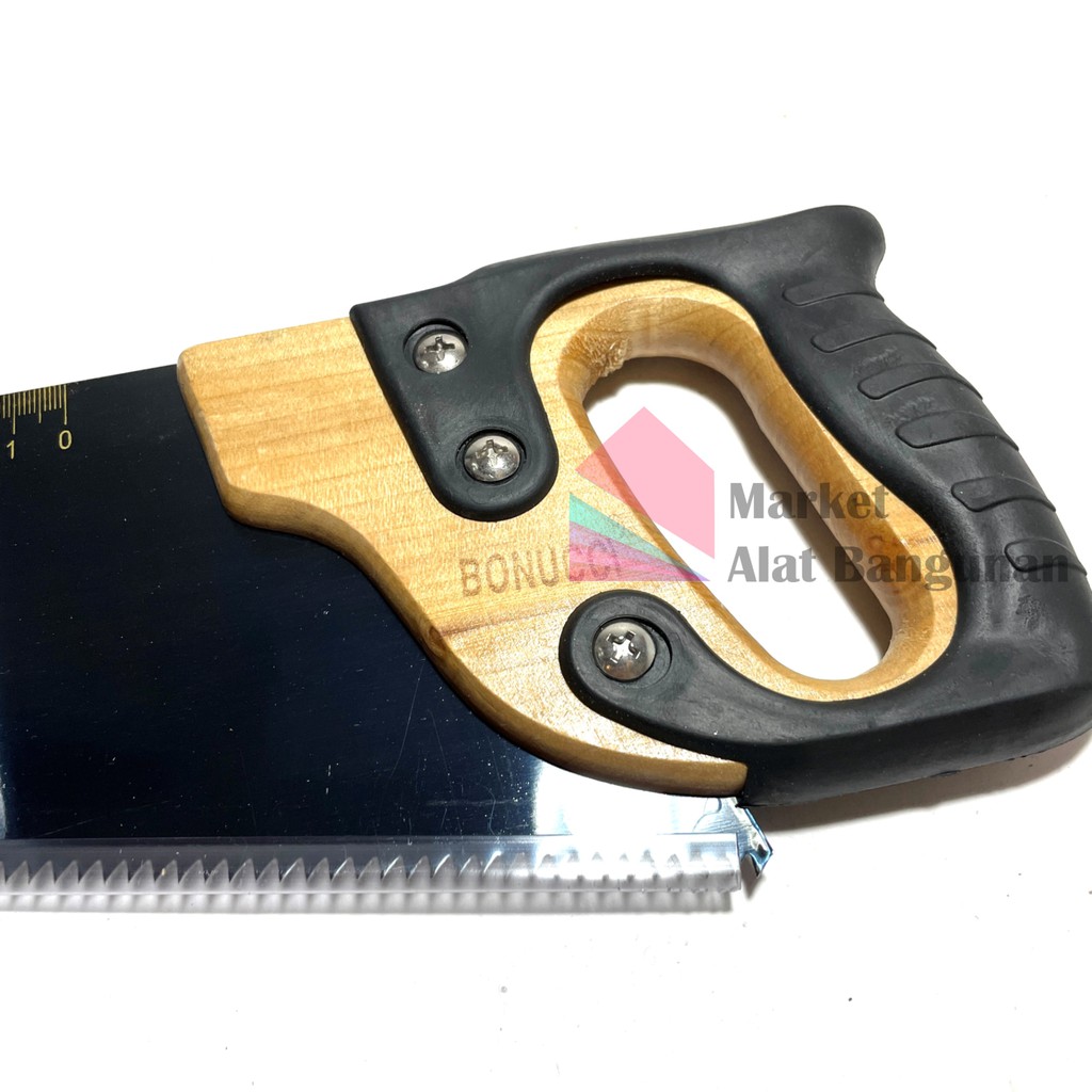 Gergaji Kayu Gagang Lapis Karet 18” / Handsaw Gorok 18 Inci-5