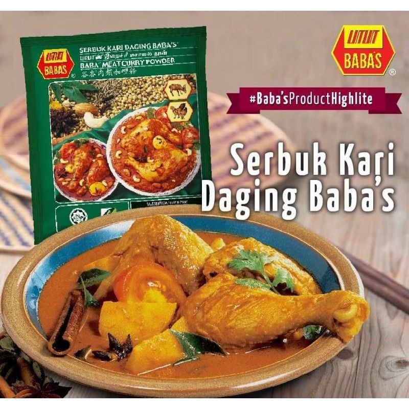 

Baba's Bumbu Kari Daging 250 g