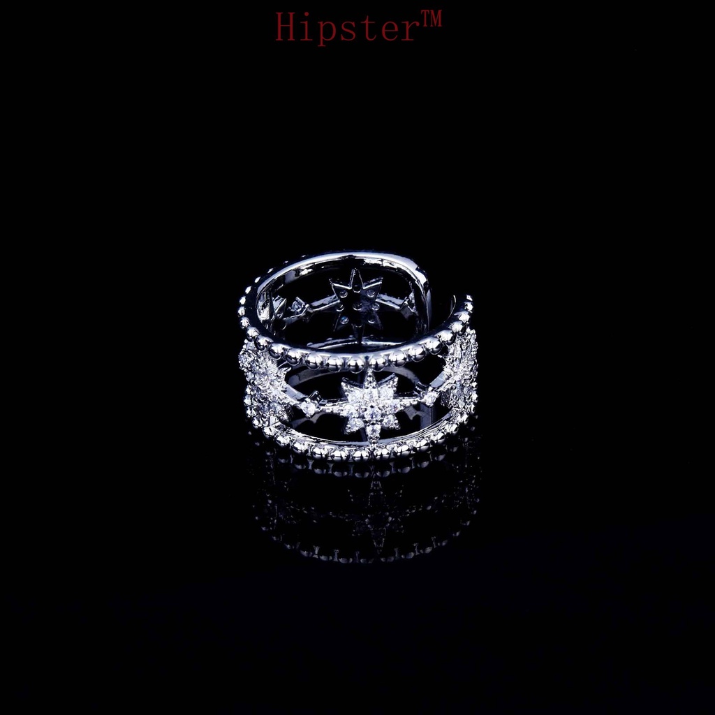 Cincin Model Terbuka Desain Hollow Untuk Wanita