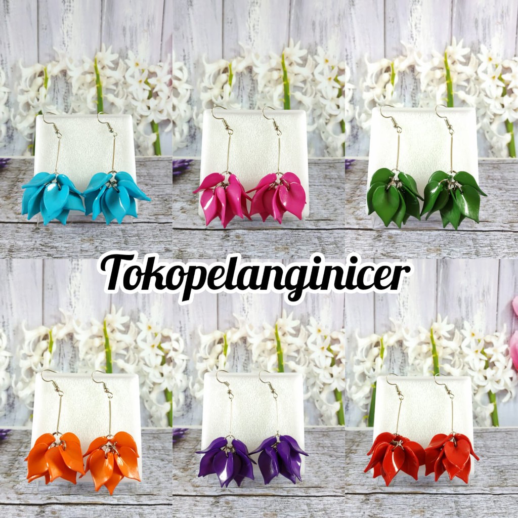 Anting Fashion wanita DAUN Tingkat kekinian  By Tokopelanginicer