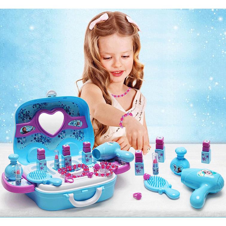 Set Kotak Makeup  Model Disney Frozen  Princess Elsa Anna 