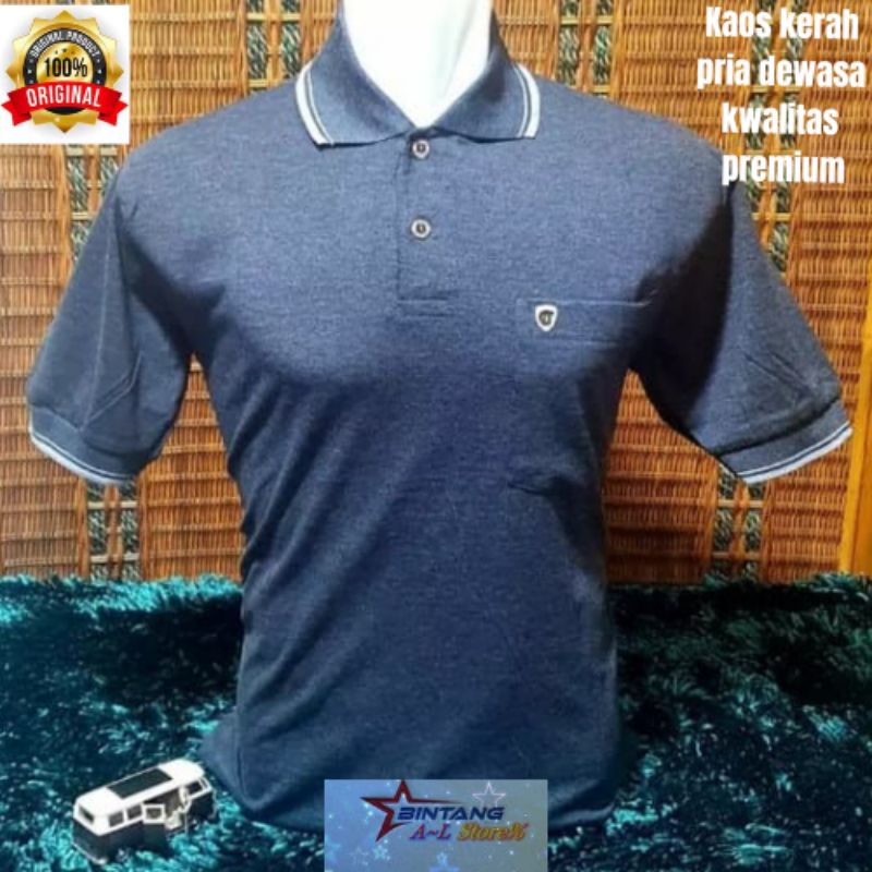 PROM PAKET 3pcs Kaos Kerah Pria/Kaos Polo Shirt Pria paket 1pcs L/Xl/XXL / Kaos kerah pria dewasa / kaos kerah premium