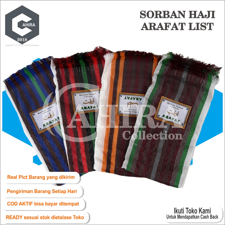 SORBAN ARAFAT SORBAN HAJI MOTIF SONGKET