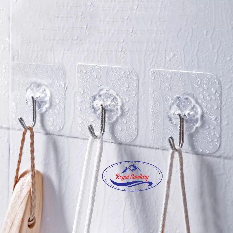 Gantungan Tempel/Gantungan Handuk/Gantungan Kunci/Gantungan Dapur/Kapstok Dapur Tempelan Perekat Ser