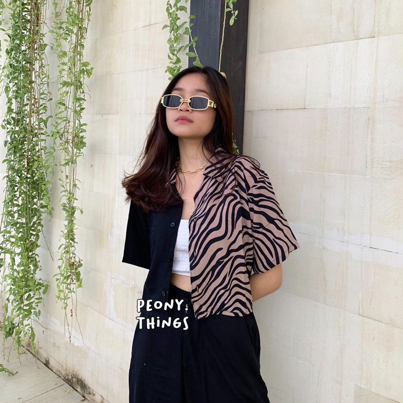 Askiya fashion-KEMEJA TWO TONE // KEMEJA DUA WARNA ZEBRA
