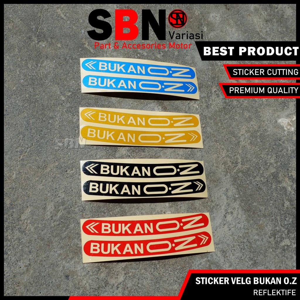 Sticker Velg Cutting Stiker Bukan OZ Variasi Veleg Ban Motor