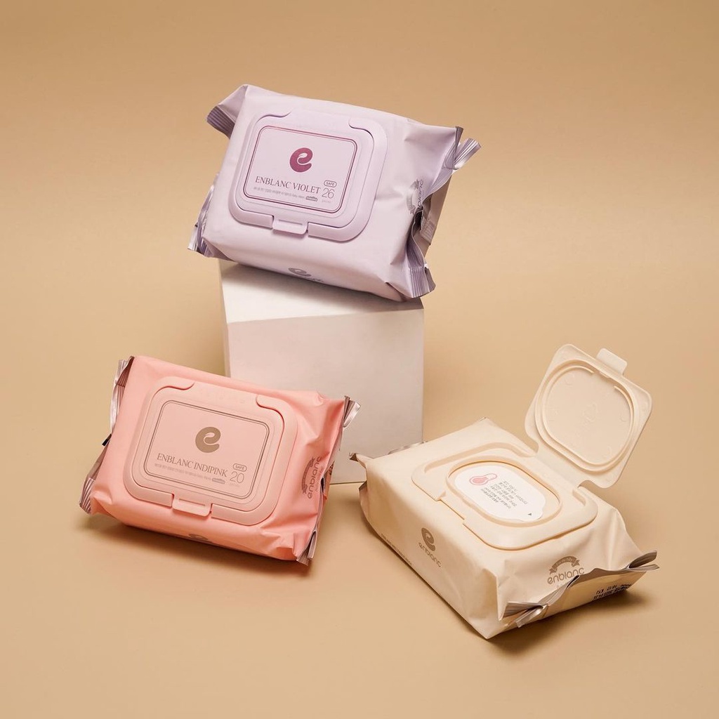 ENBLANC Tissue Basah Korea Indipink / Violet / Beige