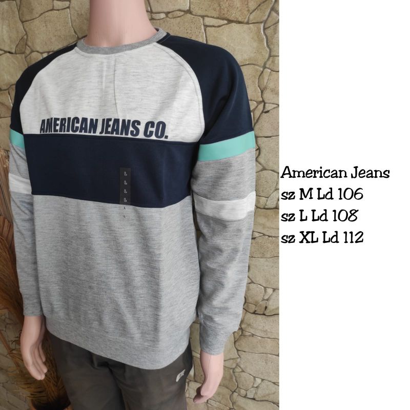 SWEATER PRIA AMERICAN JEANS BRANDED MATAHARI MURAH SWTRPRAJ002