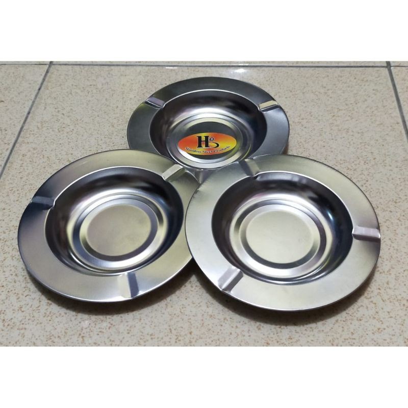 Asbak stainless steel uk 12cm