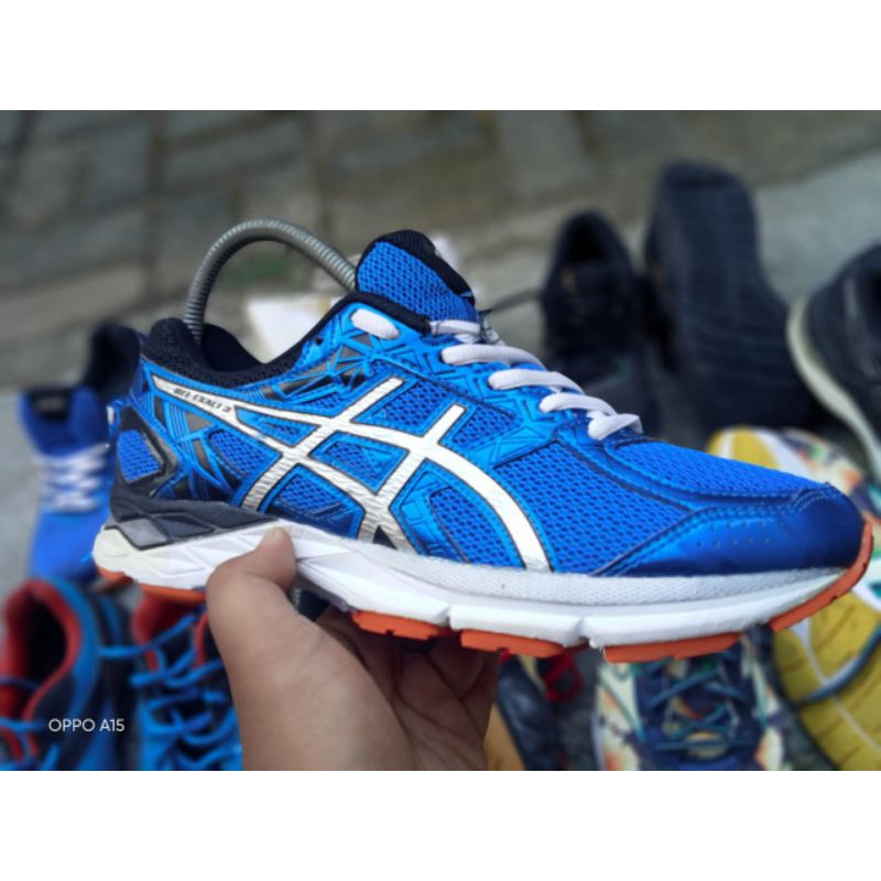 sepatu Volly Asics Gel exalt 3 blue second Ori