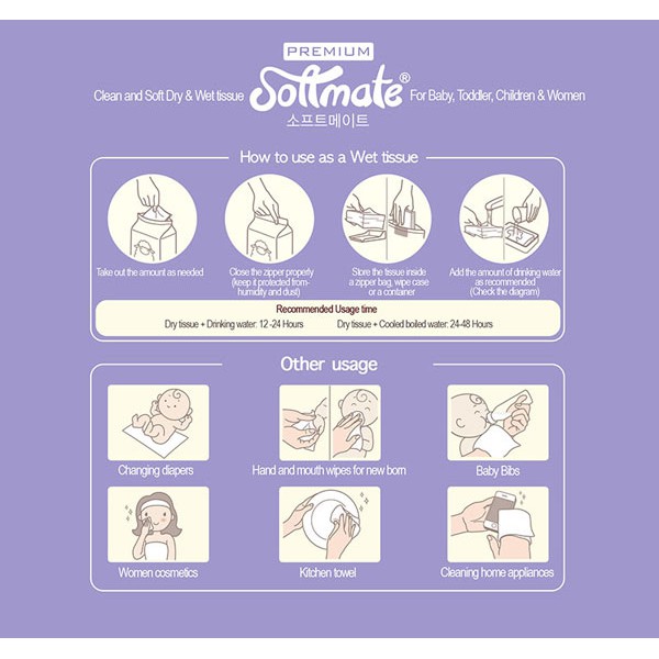 Premium Softmate 160 Sheets Wipes