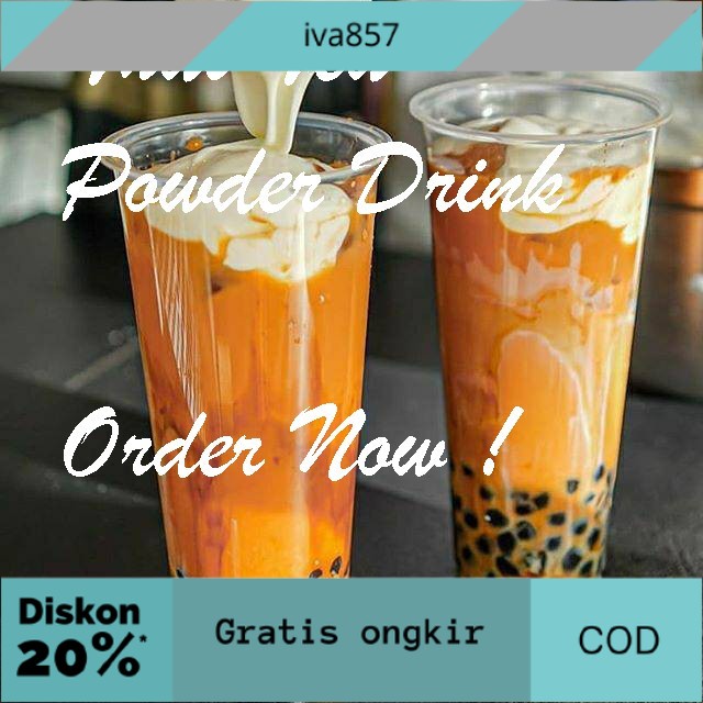 

PROMO Bubuk Minuman Thai Tea 1 Kg / Thai Tea Powder / Bubuk Thai Tea GRATIS ONGKIR
