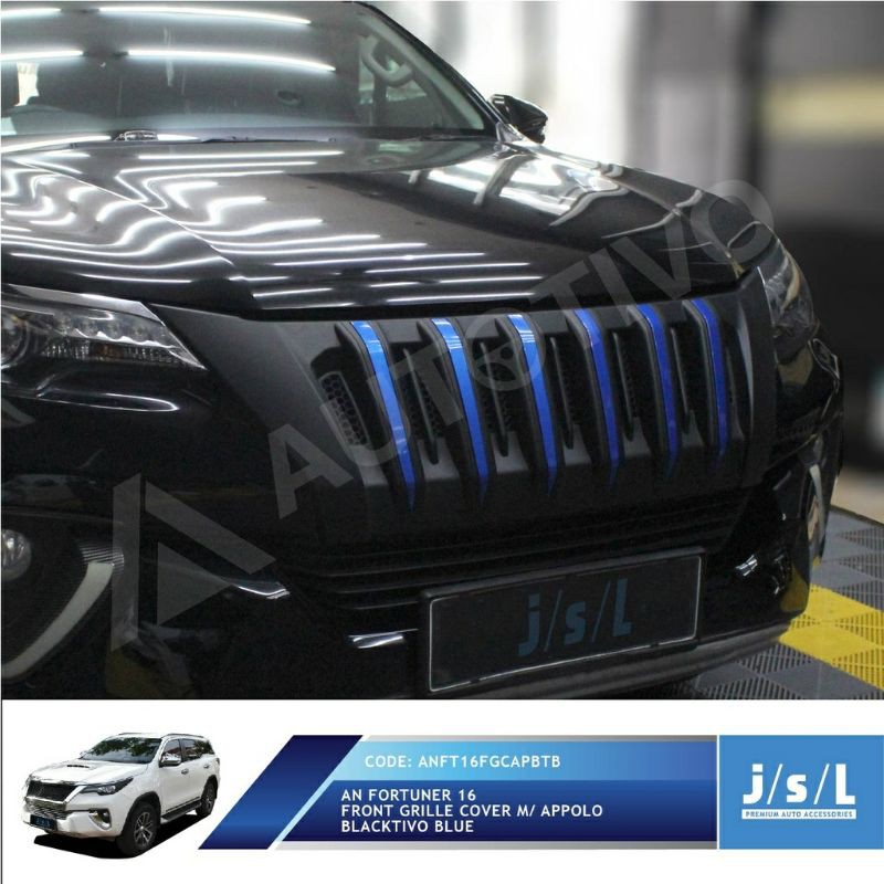 Grill model Apollo all new Fortuner  2016 hitam dop list merah kuning putih biru  chrome jsl