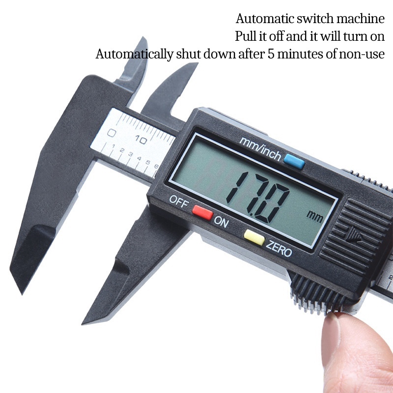 Electronic LCD Digital Display Vernier Caliper 0-150mm/0-100mm Plastic Micrometer Digital Caliper Measurement Tool