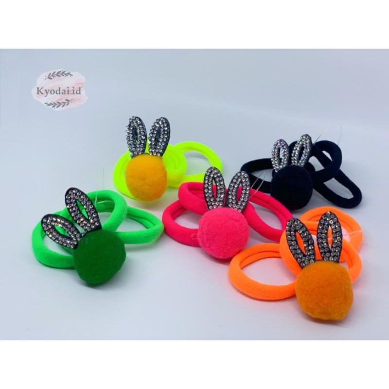 ikatan rambut bunny/ikatan rambut anak/aksesoris rambut