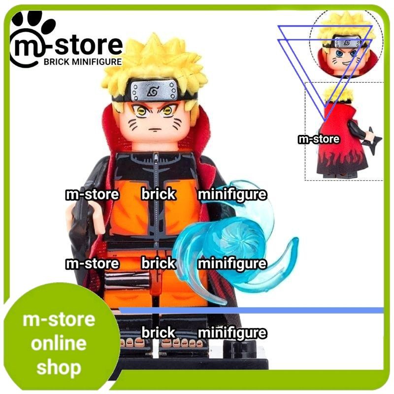 lego naruto uzumaki anime figure building block