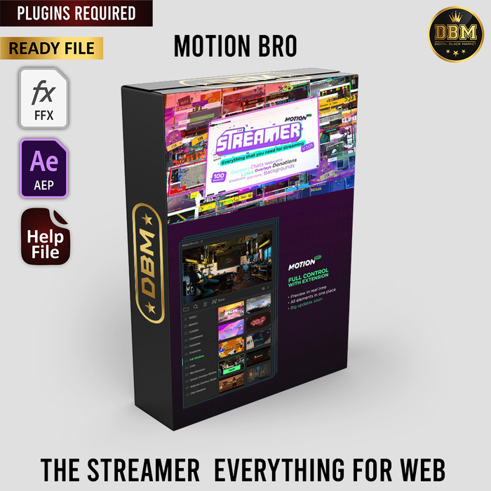 Motion Bro - The Streamer Everything - After Effects Project Files