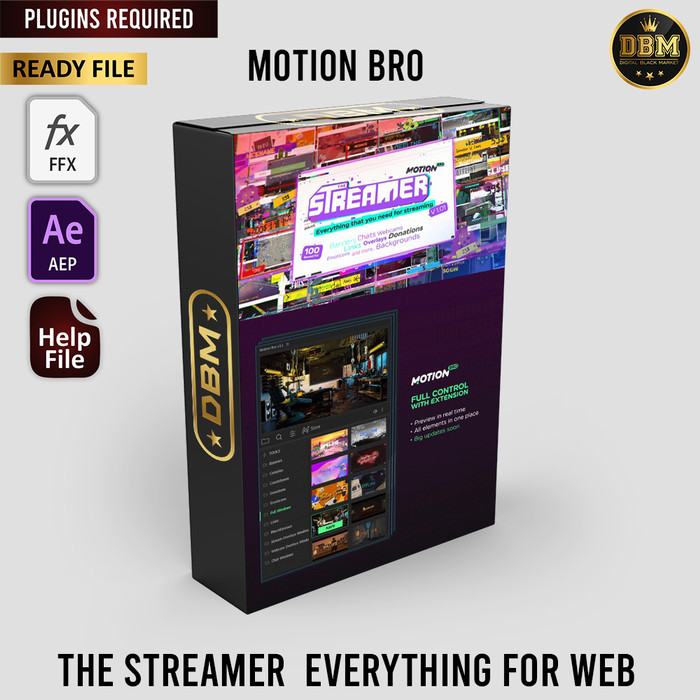 Motion Bro - The Streamer Everything - After Effects Project Files