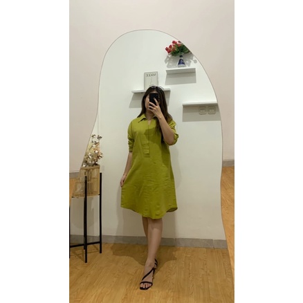 MILA Dress vneck | Dress tunik wanita