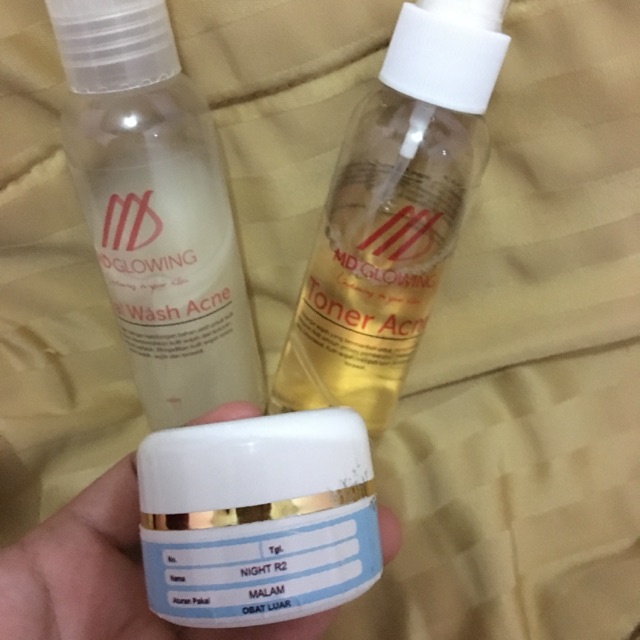 Md Glowing Paket Acne R2 + Serum Acne