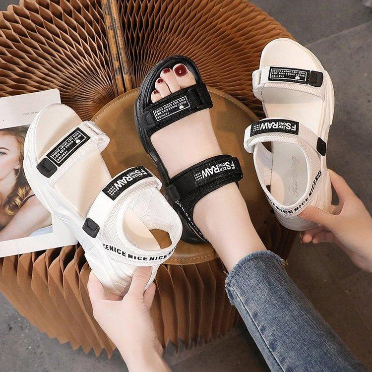 Free Box Sepatu Wanita Kekinian Sepatu Import Terlaris Sepatu Korea Sepatu Sandal Wedges Wanita Fashion  NS Y507