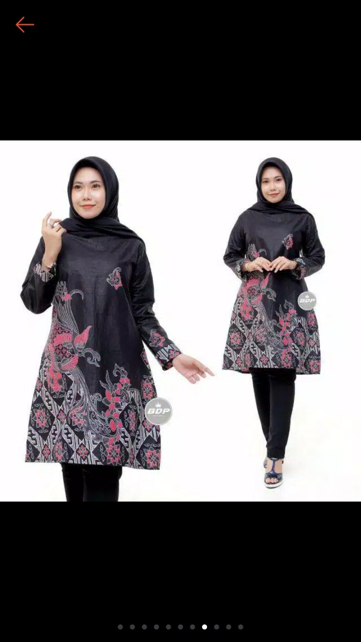 Batik Tunik Shibori Jumputan Terbaru Size S-3l / Hrb026 Yelbor