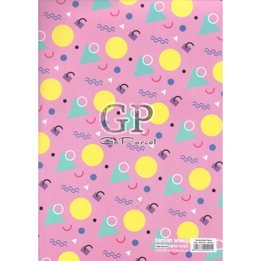 ( 5 Lembar ) POLKADOT SANWA - KERTAS KADO - TRIANGLE POLKADOTS ONDE SEGITIGA VINTAGE CLASSIC - GIFT WRAP PAPER SANSAN WAWA ONDE KECIL SEDANG BESAR RED BLUE GREEN