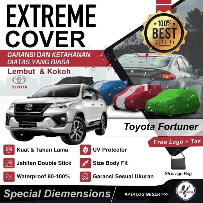 {BEKAS} Body Cover Cover Mobil Sarung Mobil Toyota Fortuner Berkualitas
