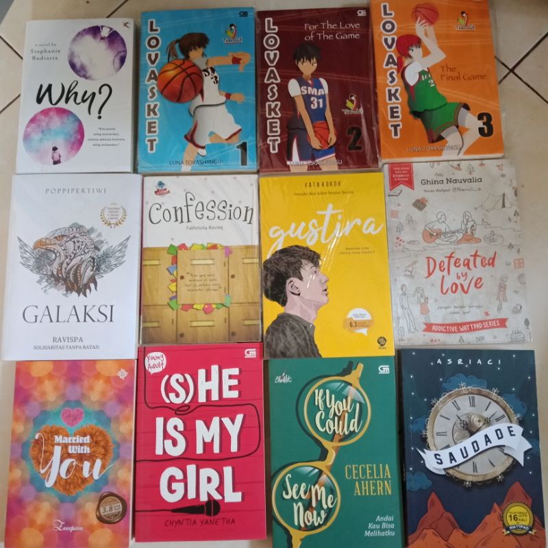 (PRELOVED) Novel Bekas Lovasket | Why? | Galaksi | Confession | Gustira | Saudade | Defeated by Love