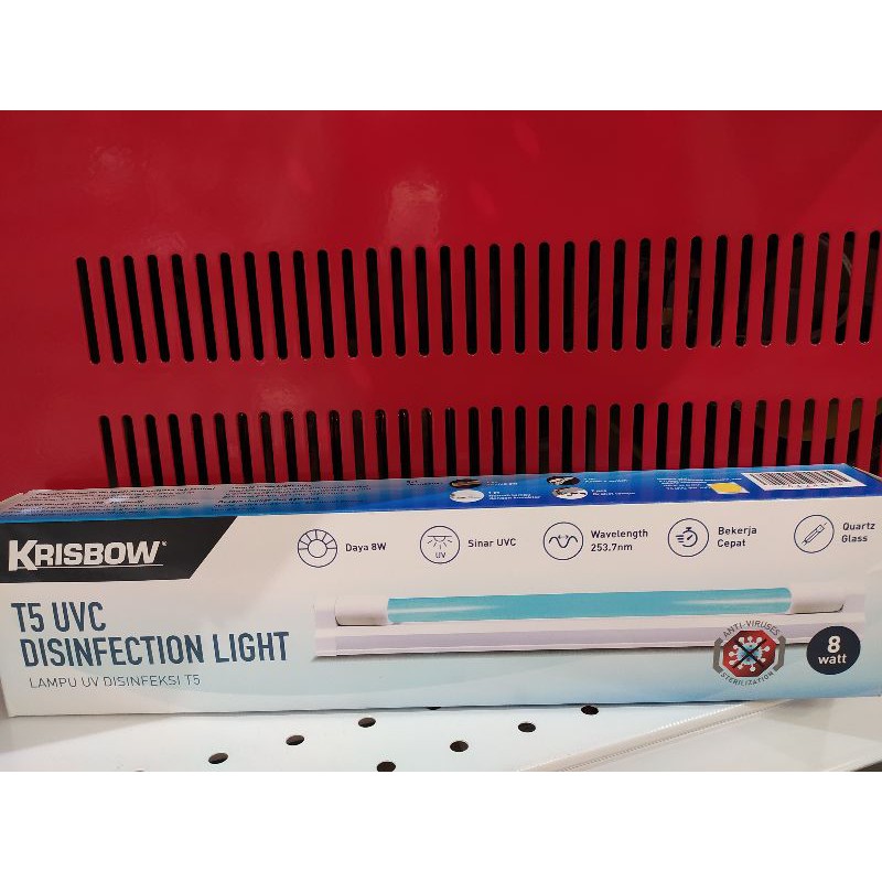 KRISBOW LAMPU T5 UVC 8W 30CM/ACE LAMPU UVC DISINFECTION  PORTABEL 8W/ACE LAMPU UVC STERILISASI