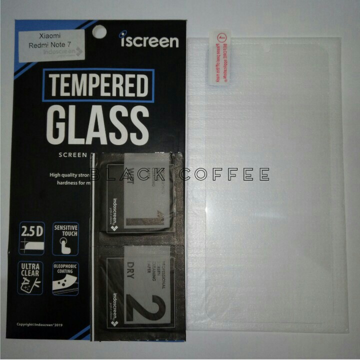 Tempered glass xiaomi redmi note 7 /pro tempered glass iScreen bening