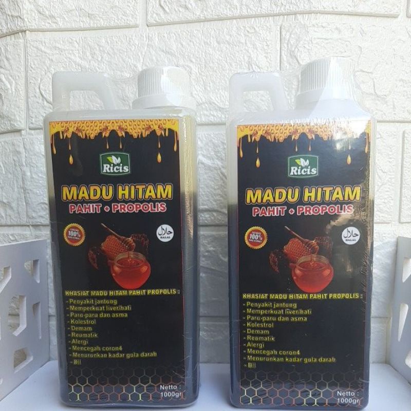 PROMO!!! Madu hitam pahit madu pahit hitam 1000gr madu herbal madu mentah raw honey honeycomb madu peras madu ricis