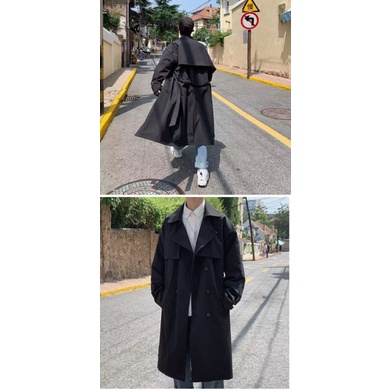 OVERSIZE  jubah Korea/Coat panjang pria