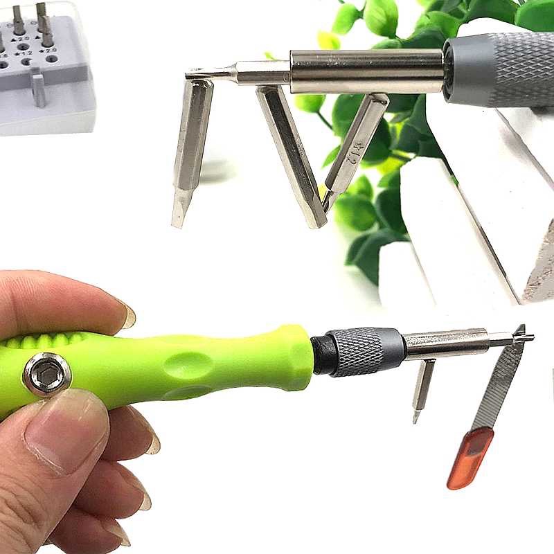 Taffware Obeng 30 in 1 Magnetic Screwdrivers Repair Tool Kit for Smartphone - 3200 - Green