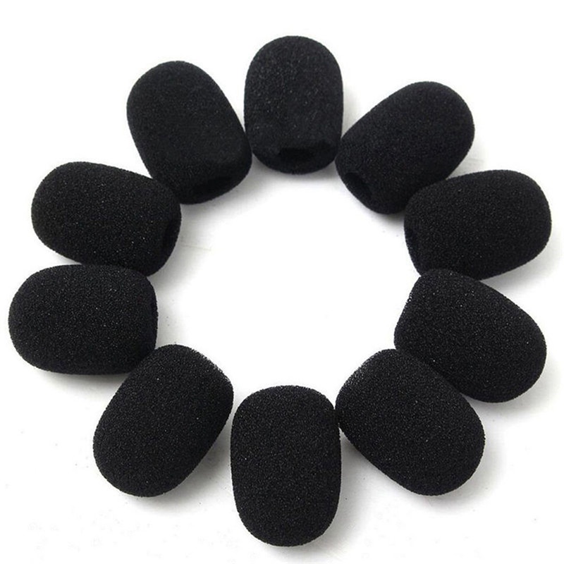 {LUCKID}5PCS Mic Microphone Windscreen Soft Foam Pad Mic Cover Holder Sponge Skin