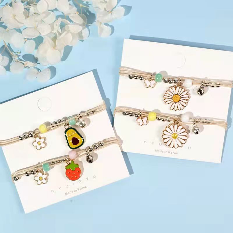 Gelang Tali Korea Motif Daisy Persahabat Braided Bracelet/Friendship Adjustable  Fashion Aksesoris