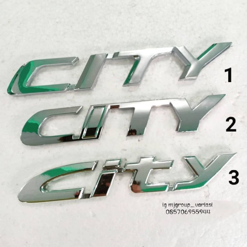 Emblem logo Honda CITY ukuran original bagasi