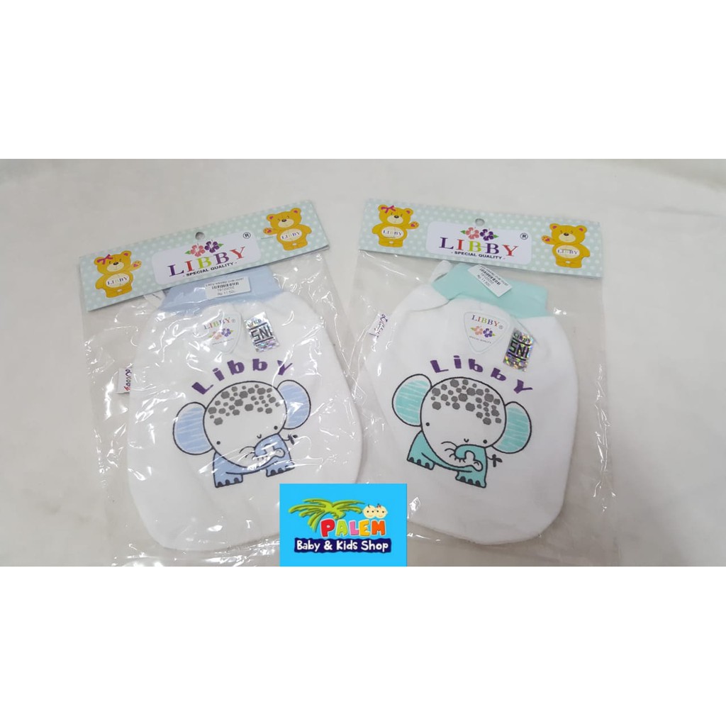 libby waslap  baby oval motif/Lap mandi anak