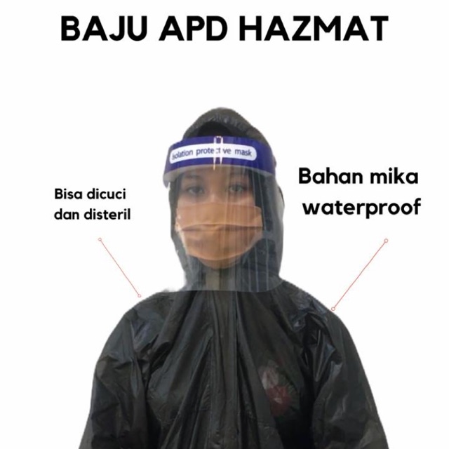 Baju Pelindung APD Hazmat / bisa dicuci disterilkan kembali