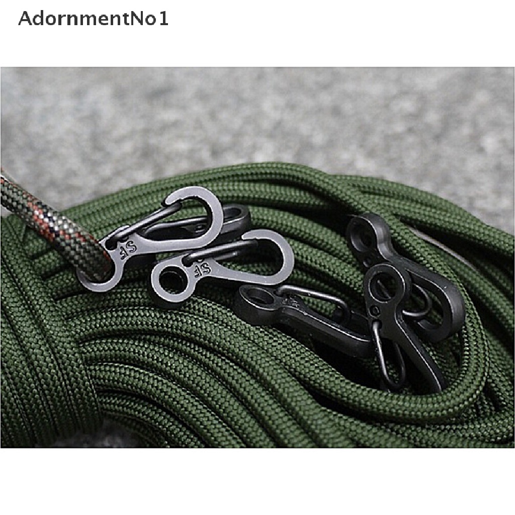 (AdornmentNo1) 5pcs Gesper Carabiner Mini Dengan Per Untuk Mendaki Gunung