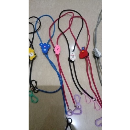 kalung strap masker anak karaktet bts