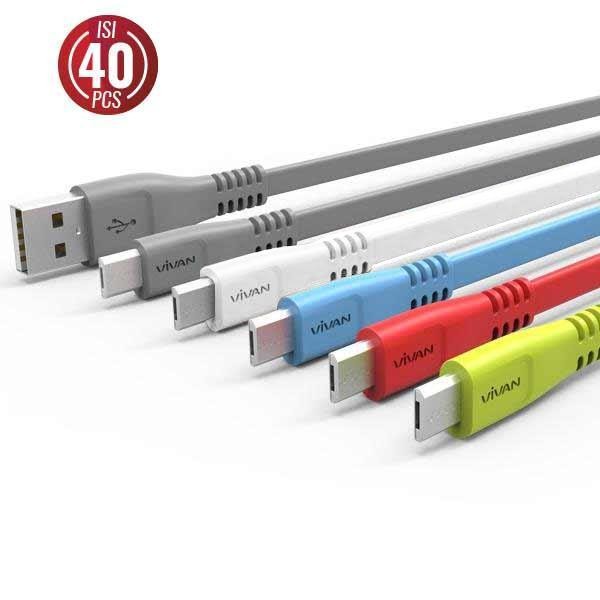 Kabel Data Charger Vivan CSM100 1Meter Micro USB