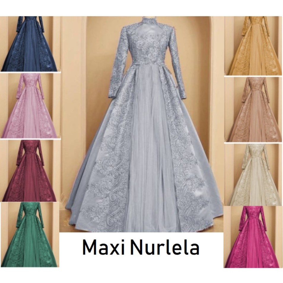 HOPYLOVY - Maxi Dress Nurlela / GAMIS BRUKAT PREMIUM