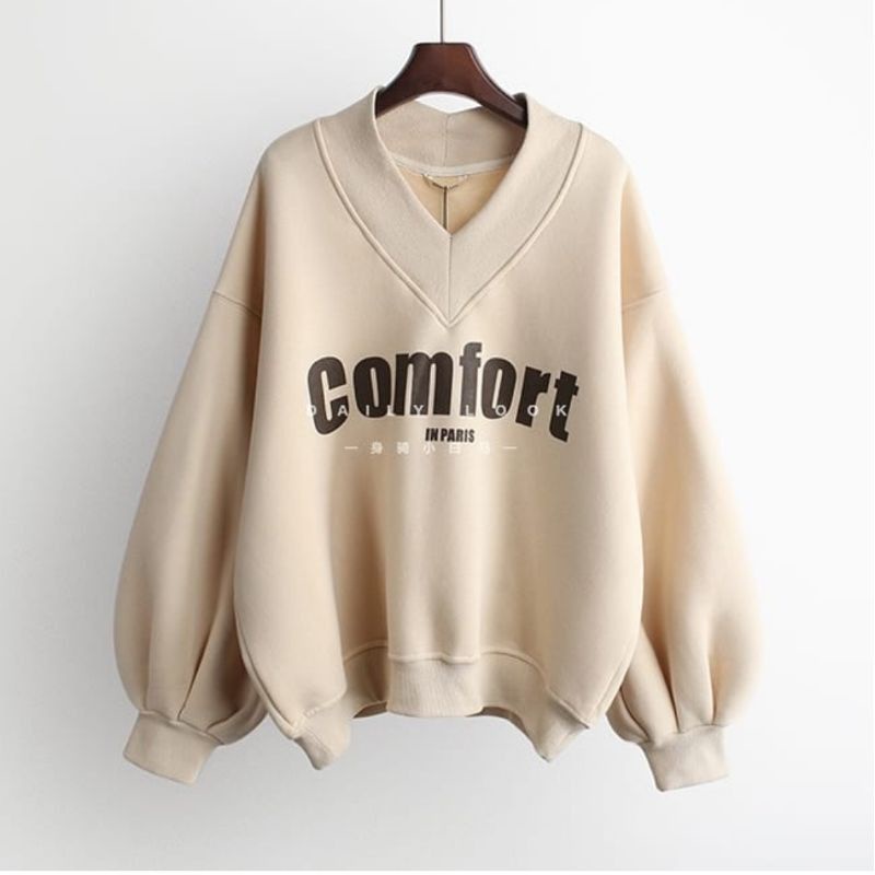 SWEATER WANITA COMFORT /// CREWNECK OVERSIZE SWEATSHIRT TEBAL KEKINIAN TERBARU''