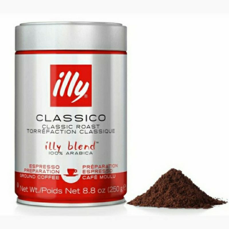 

Illy CLassico Ground/Bubuk Kopi 250gr