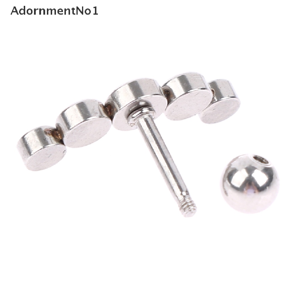 (AdornmentNo1) 1pc Anting Tindik Tulang Rawan Telinga Bahan Stainless Steel